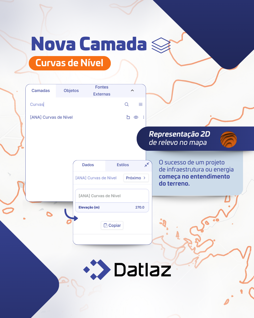 Nova camada de Curvas de Nível